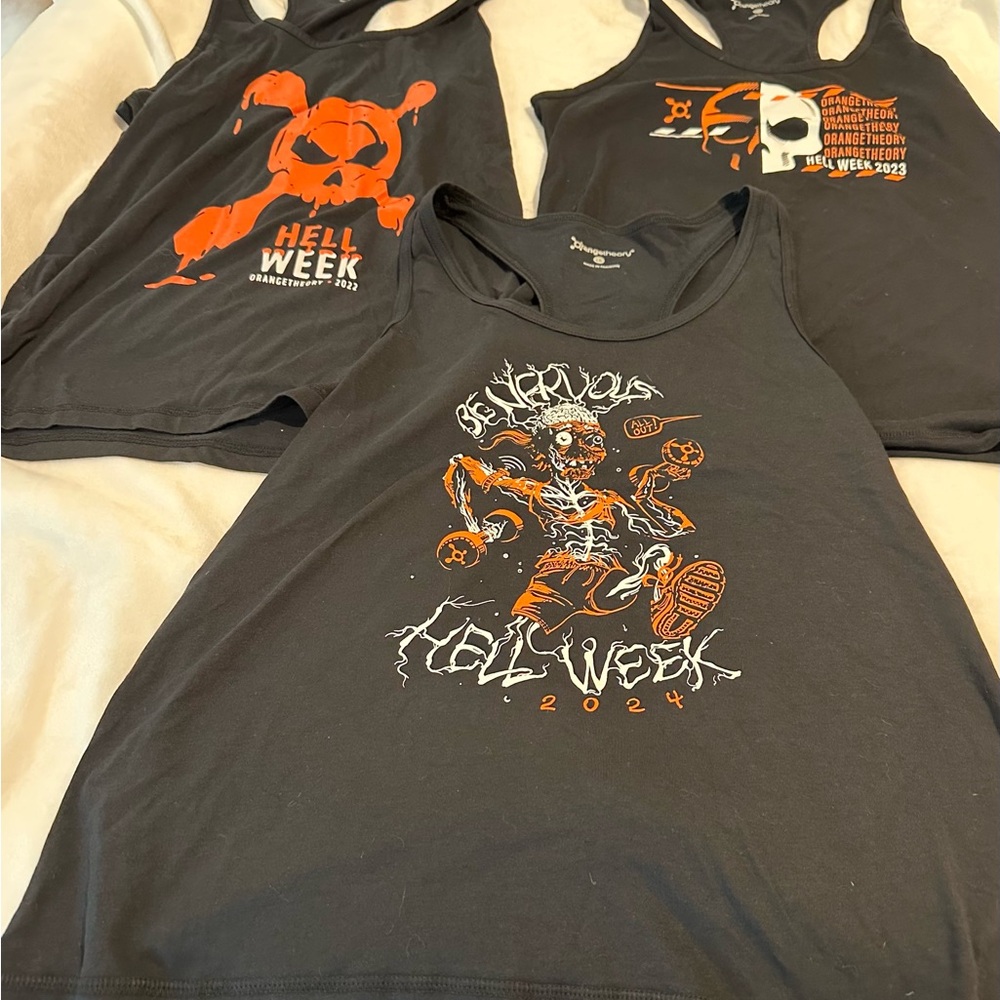 Women’s Orangetheory set of 3 Hell Week tanks- Black